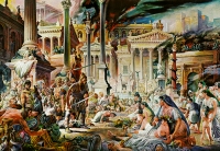 Гибель Рима. Император Гонорий и его любимый петух по кличке Рим
