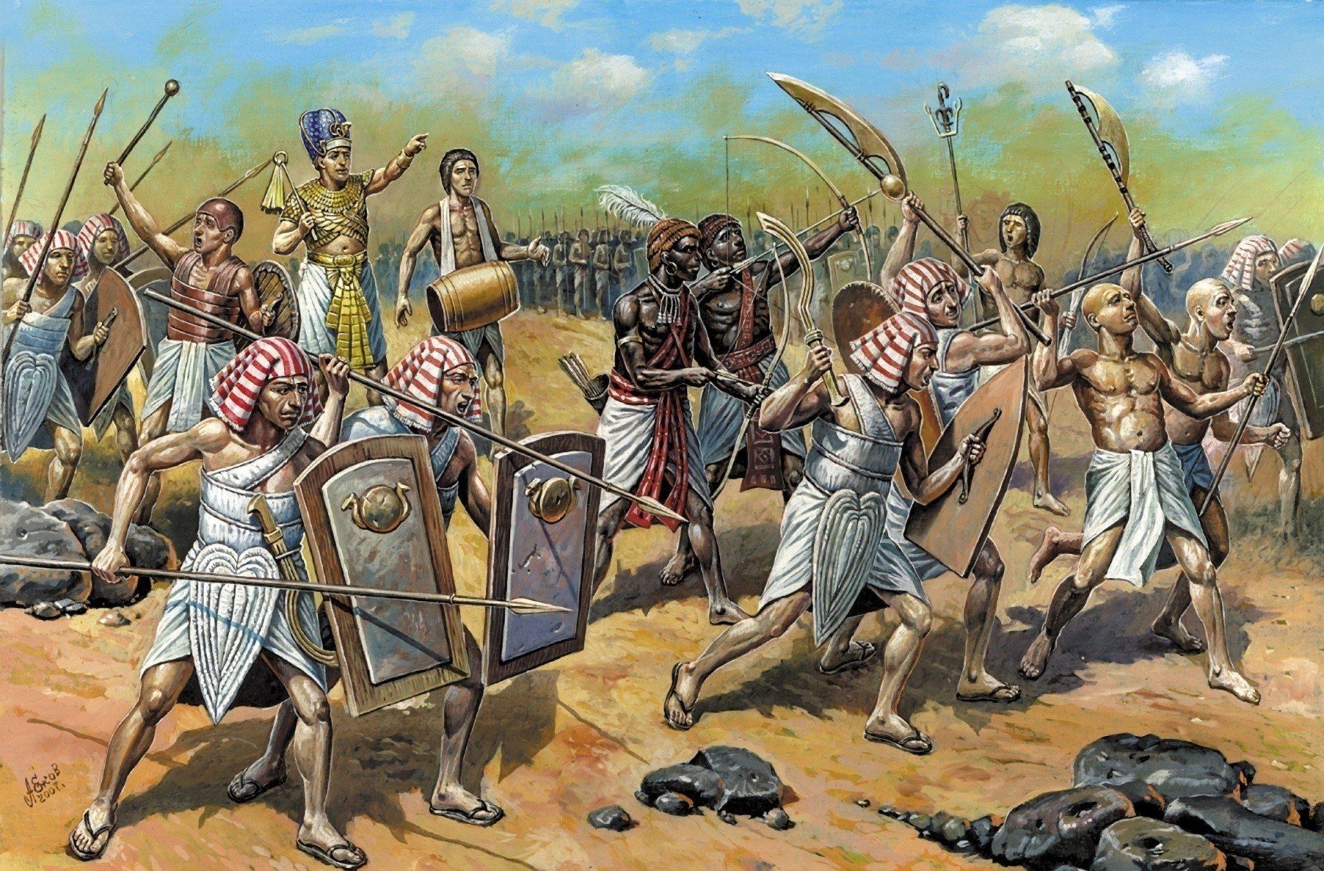 Нубийская племена. Тутмос 3 Мегиддо. Битва при Мегиддо 1457 до н э. Поход на Мегиддо. Египетское войско армия древнего Египта.