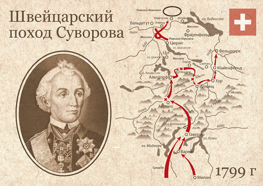 Итальянские и швейцарские походы суворова 1799 год контурная карта