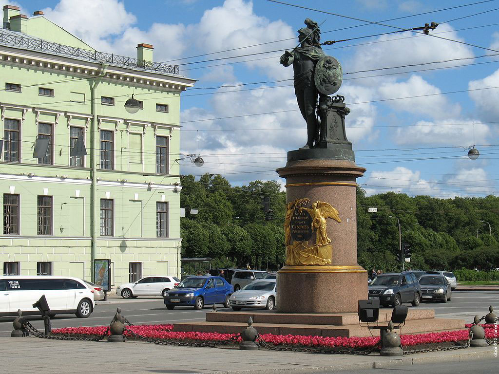 Фото памятника суворову в санкт петербурге