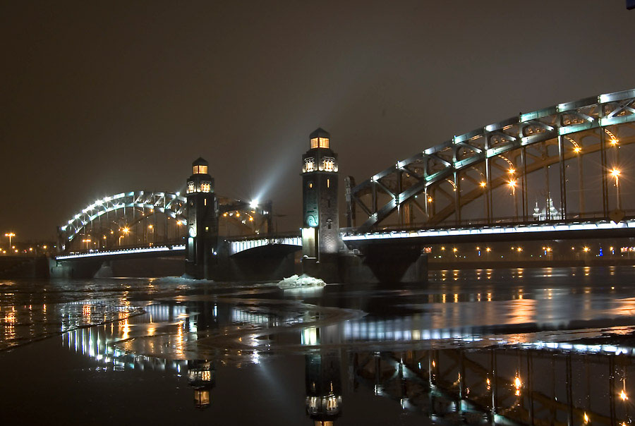 Большеохтинский мост санкт петербург фото