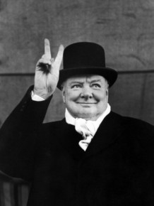 2.13 Уинстон Черчилль на политическом митинге 1951